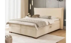 S-STYLE Boxbett mit Bettkasten, Cord, H3 Lovetti