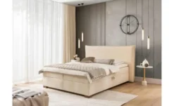 S-STYLE Boxbett mit Bettkasten, Cord, H3 Lovetti