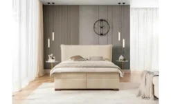 S-STYLE Boxbett mit Bettkasten, Cord, H3 Lovetti