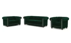 S-STYLE Chesterfield Polstergarnitur 3+2+1 Cleo Blink