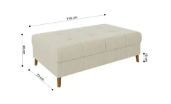 S-STYLE Ecksofa mit Hocker Maya
