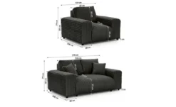 S-STYLE Polstergarnitur 2er-Set Mollis