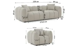 S-STYLE Polstergarnitur 2+1 Nubira