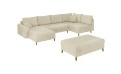 S-STYLE Wohnlandschaft mit Hocker Trygve