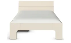 Stauraumbett in beige