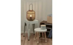 Tischleuchte, 1-flammig, Holzlamellen
