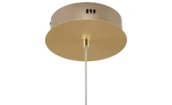 Trio LED-Pendelleuchte messing matt, geschwungen