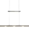Trio LED-Pendelleuchte, nickel matt mit Dimmer