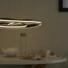 Trio LED-Pendelleuchte, schwarz ´gedreht´