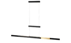 Trio LED-Pendelleuchte, schwarz mit Up & Down Ligh