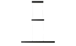 Trio LED-Pendelleuchte, schwarz mit Up & Down Ligh