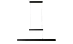 Trio LED-Pendelleuchte, schwarz mit Up & Down Ligh