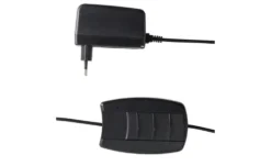 Trio LED-Stehleuchte, Schwarz, Kreise