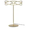 Trio LED-Tischleuchte, messing-matt, geschwungen