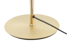 Trio LED-Tischleuchte, messing-matt, geschwungen