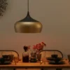 Trio Pendelleuchte, 1-flammig, Messing-matt