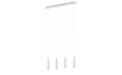 Trio Pendelleuchte, 4-flammig, weiß