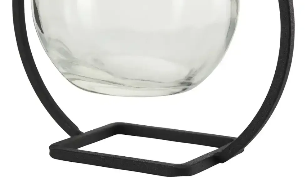 Vase mit Metallständer